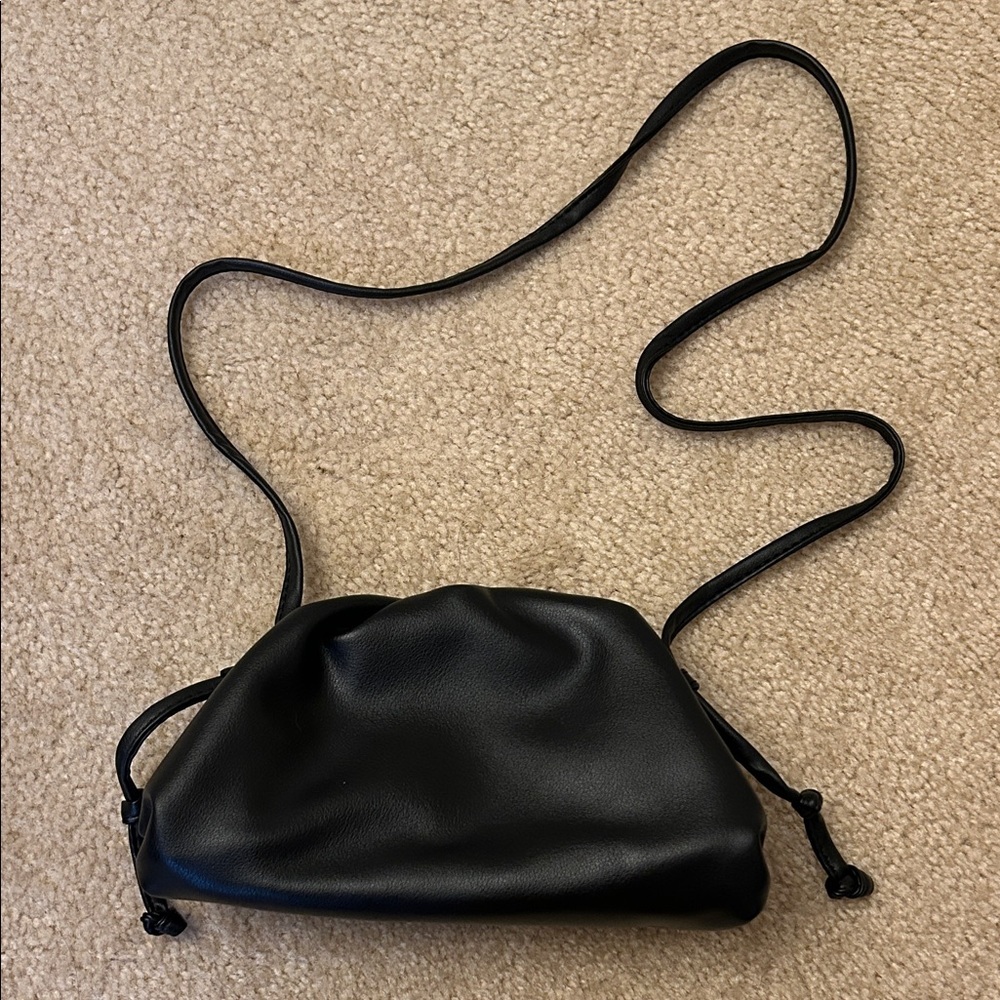 leather cloud style crossbody bag